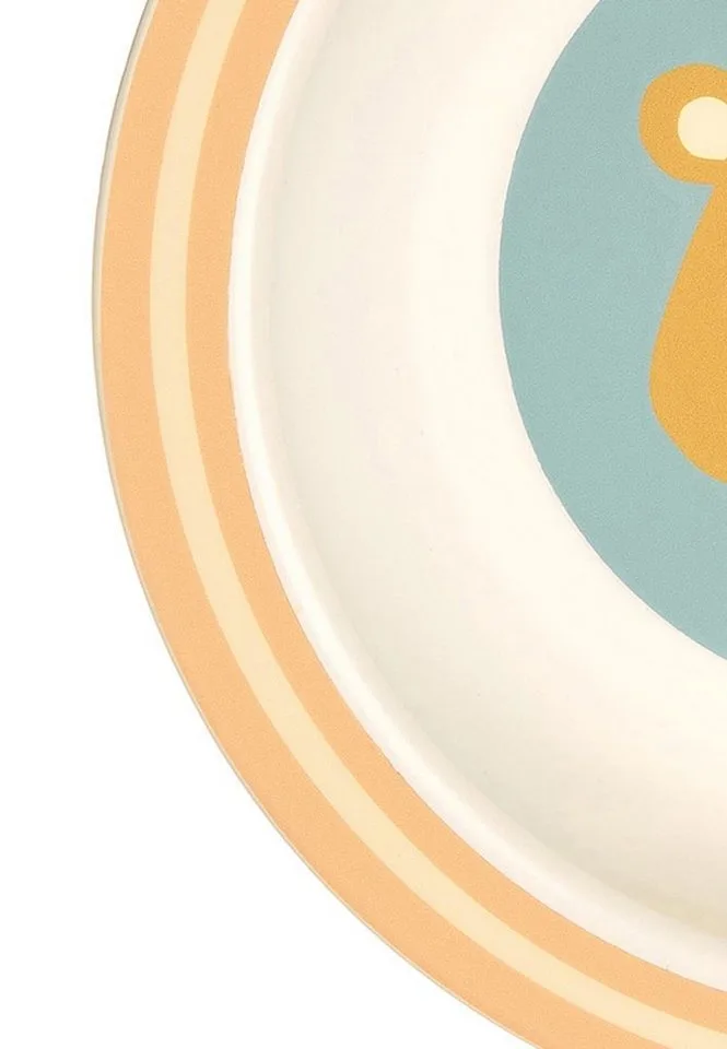 Kinderschüssel Schüssel Bär rPET "4 Freunde", Material außen: 100% rPET, Material innen: Silikonring im Boden, (Schälchen, 1-tlg) de sigikid en Bleu – photo produit 3 sur 3