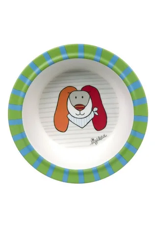Kinderschüssel Schüssel Hase RingelDingel rPET, 100% rPET, Silikonring im Boden, (Schälchen, 1-tlg) de sigikid en Bleu, Multicolore, Vert – photo produit 1 sur 3