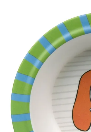 Kinderschüssel Schüssel Hase RingelDingel rPET, 100% rPET, Silikonring im Boden, (Schälchen, 1-tlg) de sigikid en Bleu, Multicolore, Vert – photo produit 3 sur 3