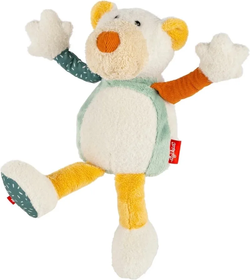 Knuffel IJsbeer Patchwork Sweety 31 cm van sigikid in Wit – productfoto