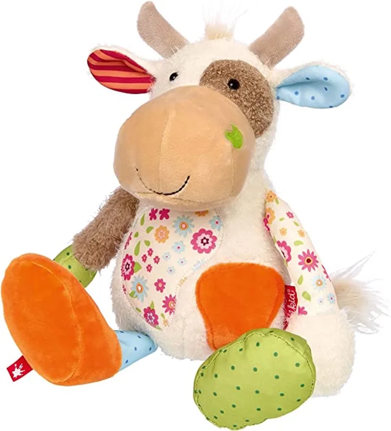 knuffel de sigikid en Off white, Oranje groen, Blauw roze – photo produit