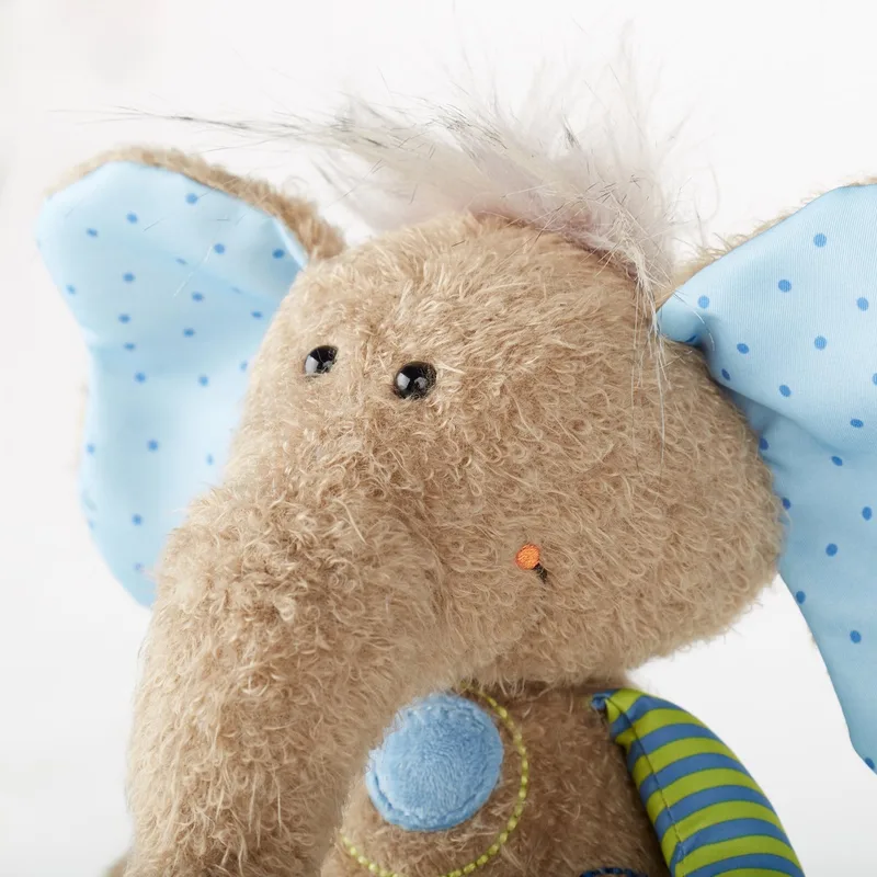 Knuffel Olifant Blauw Patchwork Sweety 42962 von sigikid in Mehrfarbig – Produktfoto