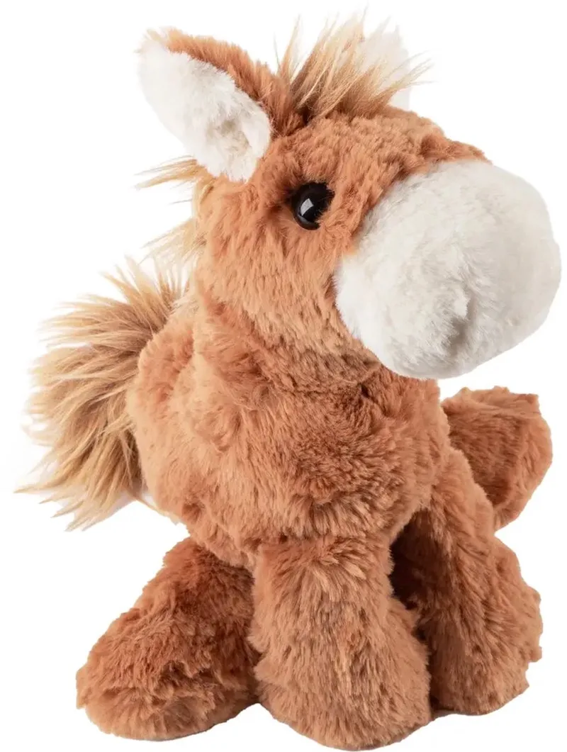 knuffel paard pluche speelgoed extra zacht bruin multicolor. de sigikid en Multicolore – photo produit