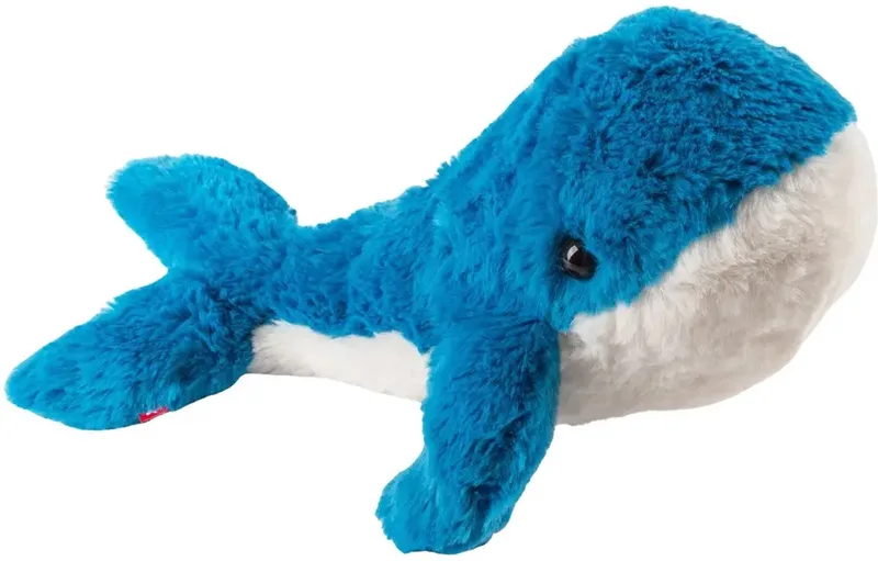 knuffel wal pluche speelgoed voor kinderen blauw wit. de sigikid en Multicolore – photo produit