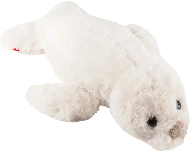 knuffel zeehond pluche speelgoed extra zacht wit. de sigikid en Multicolore – photo produit