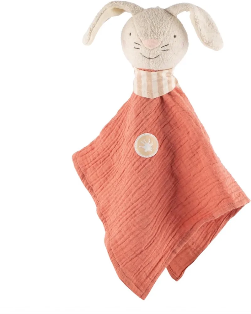 knuffeldoekje Konijn de sigikid en Rose – photo produit
