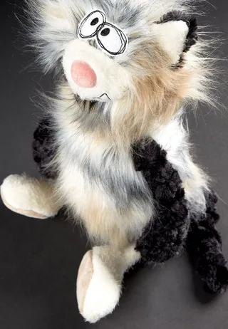 Kuscheltier Kiez Mauz, BeastsTown für Erwachsene und Kinder (1-St) von sigikid in Beige, Schwarz – Produktfoto 2 von 5