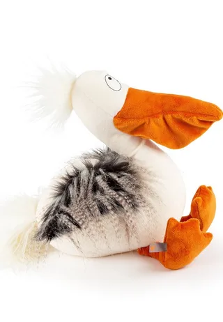 Kuscheltier Romeo Pelikano Kikeriki für Kinder und Erwachsene (1-St) van sigikid in Meerkleurig, Grijs – productfoto 5 van 5