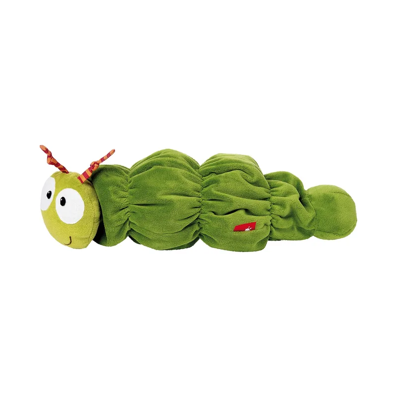 Rassel Raupe mit Vibration PlayQ de sigikid en Vert, 210 × 130 × 130 mm – photo produit 1 sur 3