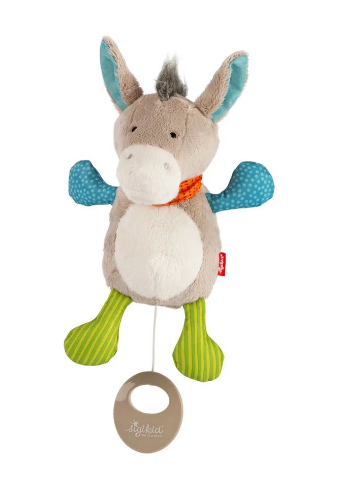 Spieluhr Esel für Babys und Kleinkinder Unisex, (1-tlg) fra sigikid i Grå – produktbillede