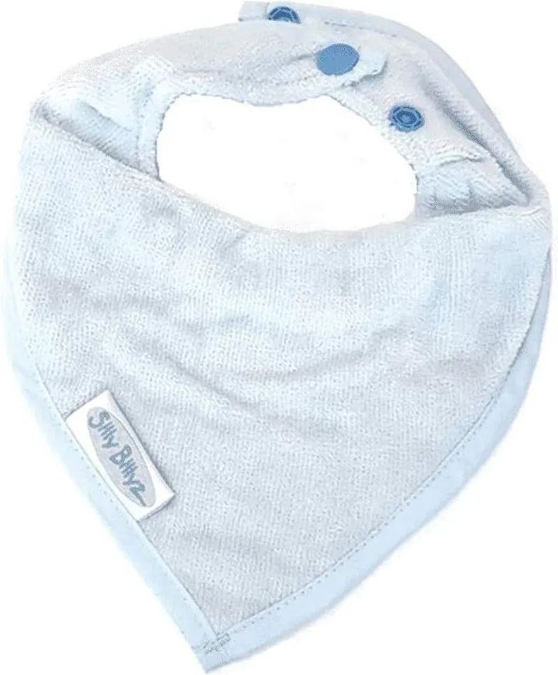 Slabber Bandana Junior 26 Cm Katoen de Silly Billyz en Bleu clair – photo produit