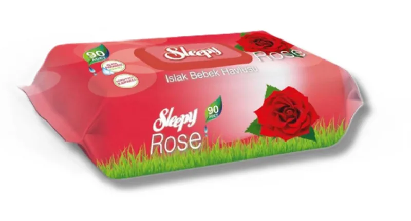 Rose Geurende Babydoekjes 80 Stuks de Sleepy – photo produit