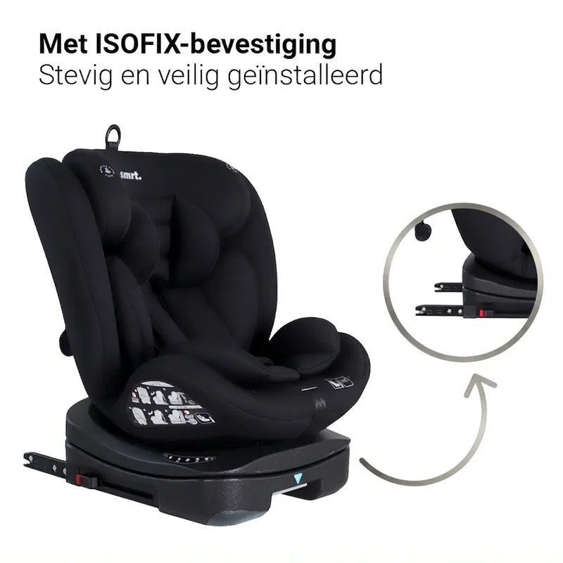 Autostoel SMRT. Rock 360° I-Size All Black de Smrt. – photo produit 4 sur 4