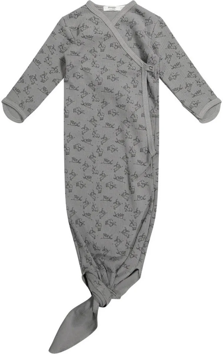Cocon Baby Slaapzak & mutsje 0-3 mnd - Knoopslaapzak + krabwantjes - Geknoopte Slaapzak 50/56 - Grijs by Snoozebaby in Cloudy Grey – product photo
