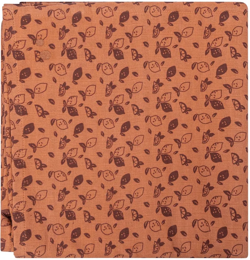 Hydrofiele Doek 120 x 120cm - Baby Wikkeldoek - Slaapdoek Toffee Brown - Bruin by Snoozebaby in Bruin – Toffee Brown – product photo