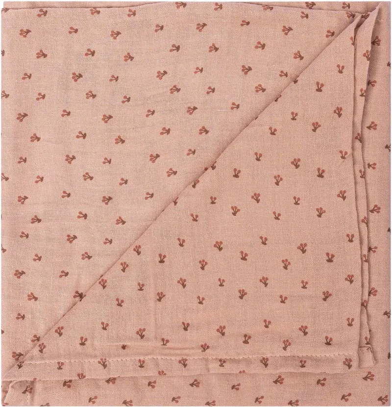 Hydrofiele Doek 80 x 80cm - Baby Wikkeldoek - Slaapdoek Cherry Pink - Roze de Snoozebaby en Roze – Cherry Pink – photo produit