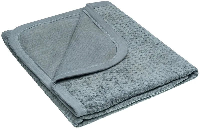Wiegdeken 75 x 100cm - Wieglaken 100% biologisch katoen - Baby Deken TOG 2.0 Dark Green - Groen by Snoozebaby in Groen – Dark Green – product photo