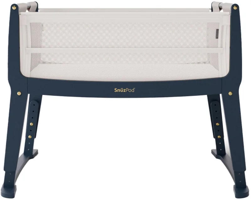 Bedside Crib SnuzPod Studio London Navy de Snuz en Bleu – photo produit
