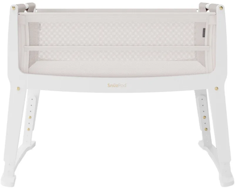 Bedside Crib SnuzPod Studio Paris White by Snuz in White – product photo