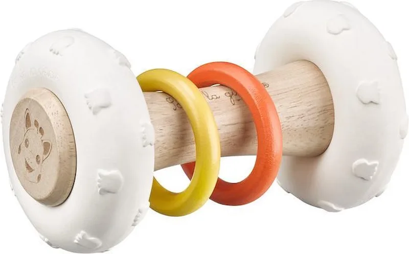 Rammelaar So'Pure van Sophie de Giraf in Wit, Hout – productfoto
