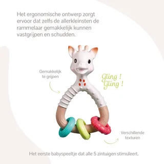 Rammelaar Sophie de Giraf Natur Rings van Sophie de Giraf – productfoto 3 van 4