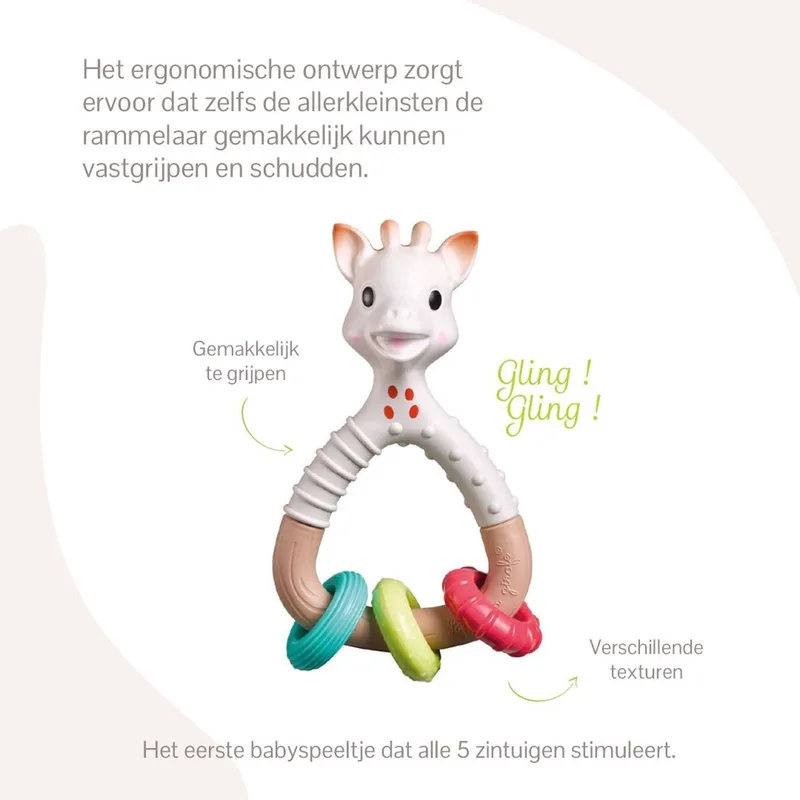 Rammelaar Sophie de Giraf Natur Rings van Sophie de Giraf – productfoto 3 van 4