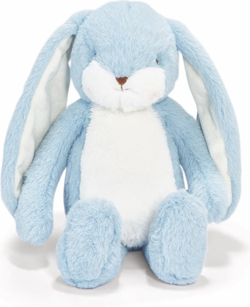 Bunnies By The Bay Floppy Nibble Konijn - Knuffeldier - Knuffel voor kinderen - Geborduurde details - 34 cm - Blauw van Sophie la Girafe in Oceaan – productfoto