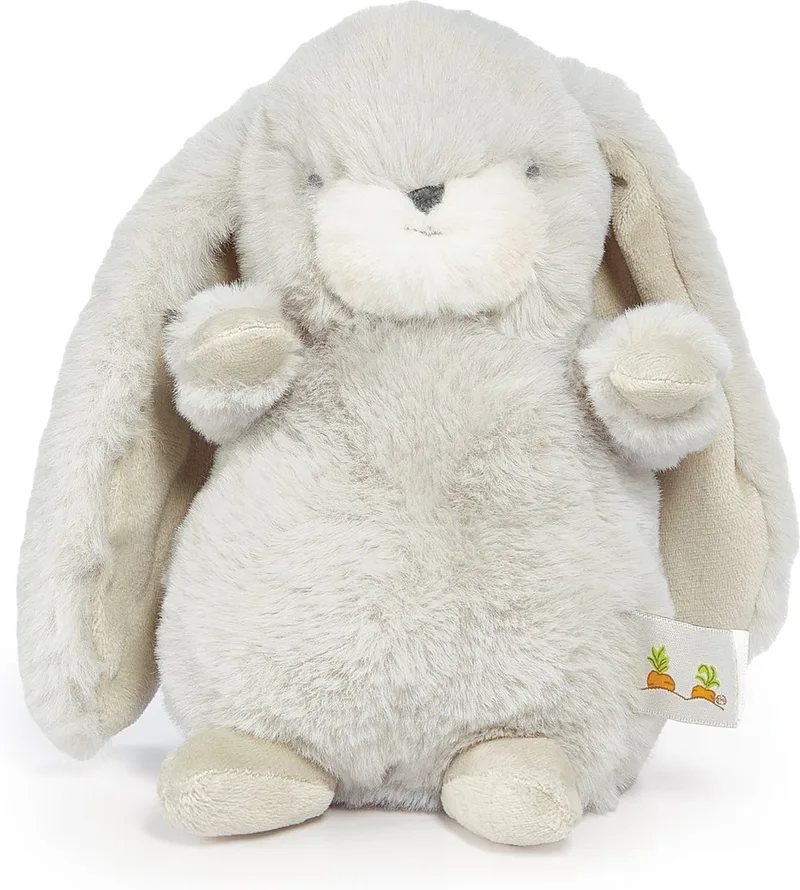 Bunnies By The Bay Nibble Konijn - Knuffeldier - Geborduurde details - S - 20 cm de Sophie la Girafe en Gris – photo produit