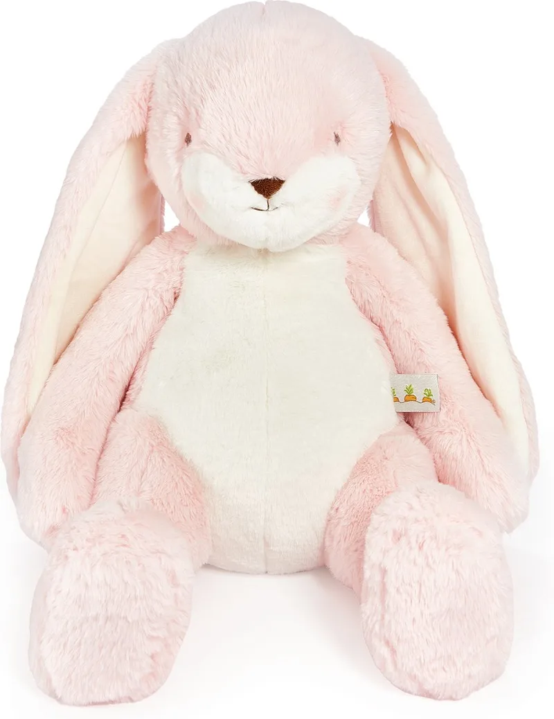 Bunnies By The Bay Nibble konijn knuffeldier met geborduurde details 46 cm van Sophie la Girafe in Roze – productfoto
