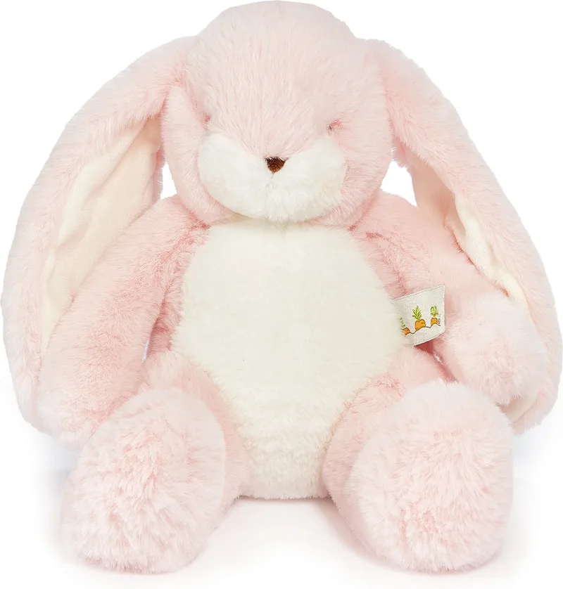 Bunnies By The Bay Nibble konijn - Knuffeldier - Geborduurde details - 30 cm van Sophie la Girafe in Roze – productfoto
