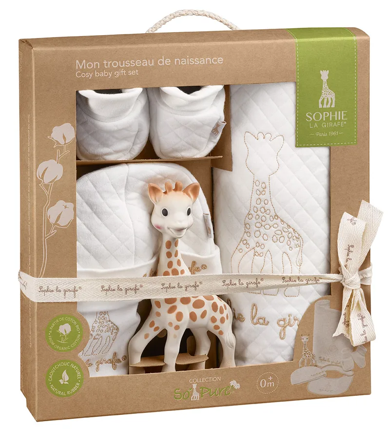 Cadeaubox - My Geboorte-outfit - So Pure van Sophie la Girafe – productfoto
