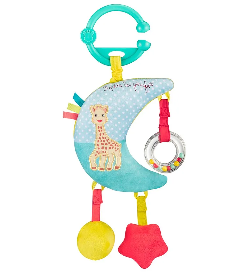 Muziekmobiel - 29x18x8 cm - Maan - Multicolour van Sophie la Girafe – productfoto