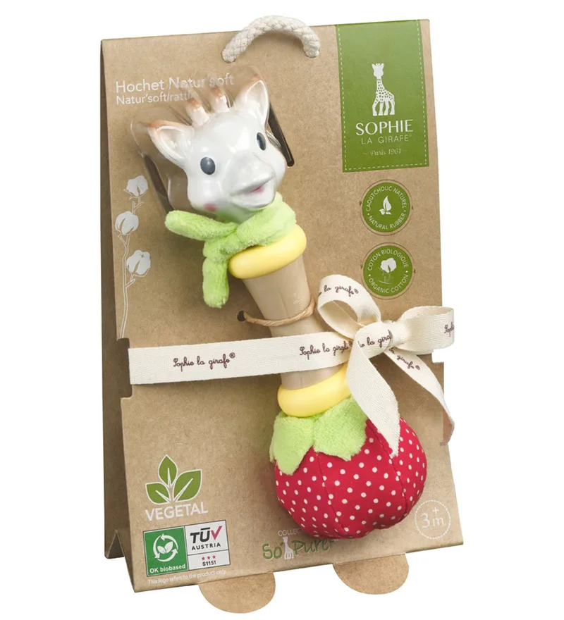 Rammelaar - So Pure Naturel - Soft från Sophie la Girafe – produktbild