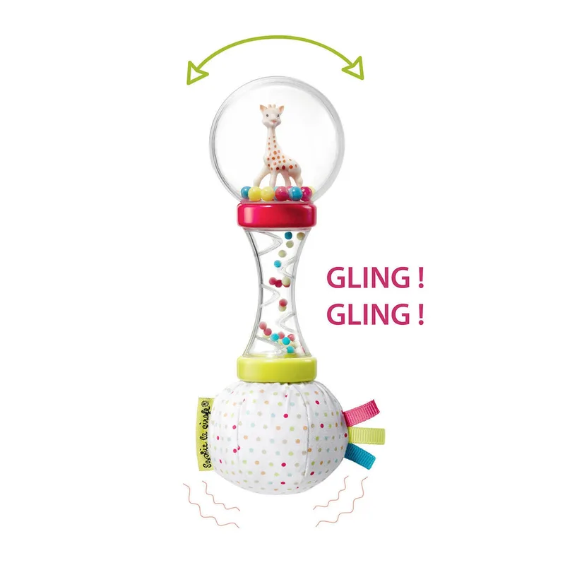 Rammelaar Soft Maracas van Sophie la Girafe in Meerkleurig – productfoto 2 van 4
