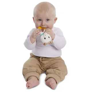 Sophie de giraf Bijtrammelaar - 2-in-1 Rammelaar & Bijtring - Baby speelgoed - Kraamcadeau - Babyshower cadeau - Vanaf 3 maanden - 13x7x6 cm - Pluche/Rubber - Geel/Wit/Turquoise by Sophie la Girafe in Multicolour – product photo 2 of 2
