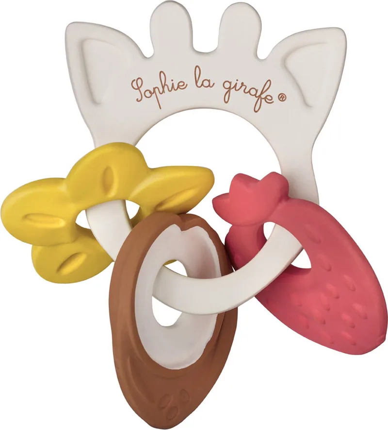Sophie de giraf Bijtring met geur - 5-Senses Collectie - Bijtspeelgoed - Babyspeelgoed - 3 Geuren - Vanaf 0 maanden - OK-Biobased - In witte geschenkdoos by Sophie la Girafe in White – product photo