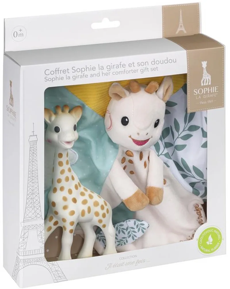 Sophie de Giraf Cadeauset - Inclusief Sophie de Giraf Bijtspeeltje en Zacht Knuffeldoekje - Perfect Kraamcadeau voor Baby's de Sophie la Girafe en Verschillend – photo produit