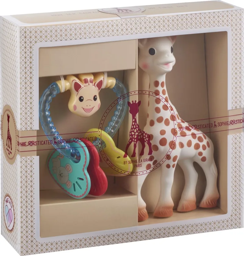 Sophie de giraf Sophiesticated Cadeauset - Baby speelgoed - Sophie de giraf & Hart Bijtring - Kraamcadeau – Babyshower cadeau - 4-Delig van Sophie la Girafe in Sophie de giraf – productfoto