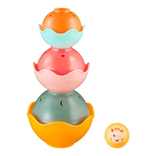 Sophie de giraf Stapelset – 6-delige Stapeltoren met Dieren & Cijfers – Educatief Babyspeelgoed – Vanaf 6M by Sophie la Girafe in Multicolour – product photo 3 of 3