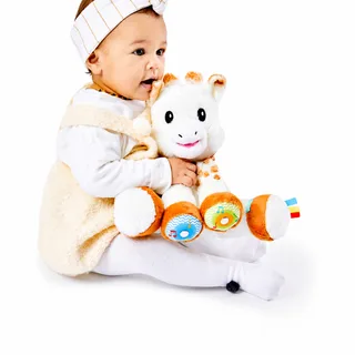 Sophie de giraf Touch & Music Knuffel - Kinderspeelgoed met geluid - Kraamcadeau - Babyshower cadeau - Vanaf 10 maanden - 3 Melodieën - Inclusief batterijen von Sophie la Girafe in Beige – Produktfoto 2 von 4