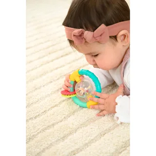 Sophie La Girafe 5 Sinne Rassel mit Ball van Sophie la Girafe in Tuerkis, 4 × 9,5 × 9,5 mm – productfoto 3 van 3