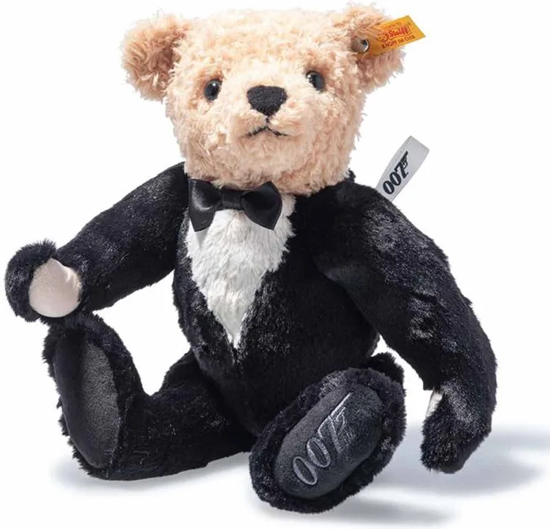 beertje - James Bond Beer 30 cm - Knuffeldier de Steiff en Noir – photo produit