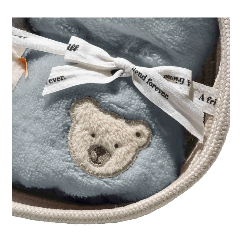 Geschenkset Lio Pinguin mit Rassel und Latz de Steiff en Gris, 22 × 22 × 9 mm – photo produit 2 sur 3