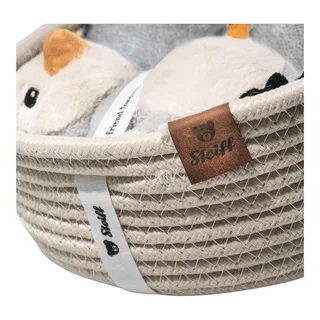 Geschenkset Lio Pinguin mit Rassel und Latz de Steiff en Gris, 22 × 22 × 9 mm – photo produit 3 sur 3