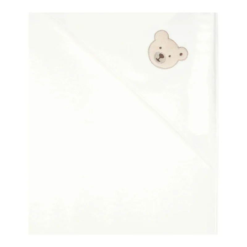 Kapuzen-Badetuch Frottee Bär 100x100 cm by Steiff in White – product photo 1 of 3