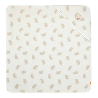 Kapuzenbadetuch Frottee Bär Elefanten by Steiff in White – product photo 1 of 2