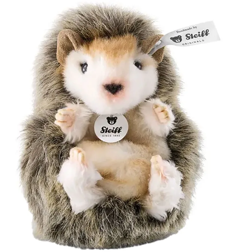 Knuffel - 10 cm - Joggi Baby Egel - Donkerbruin von Steiff – Produktfoto