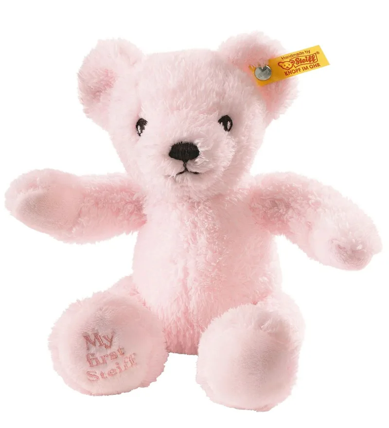 Knuffel - My First Steiff Teddy Bear - 26 cm - Roze de Steiff – photo produit