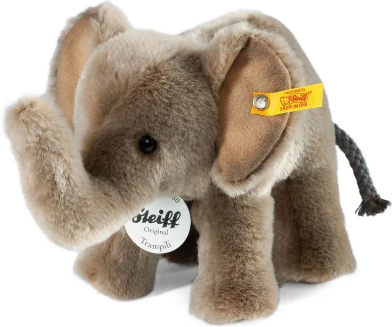 knuffel olifant Trampili van Steiff in Grijs – productfoto