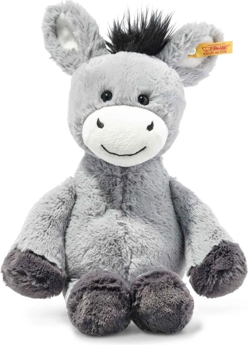 knuffel Soft Cuddly Friends Dinkie ezel grijsblauw - 30 cm de Steiff en Gris – photo produit